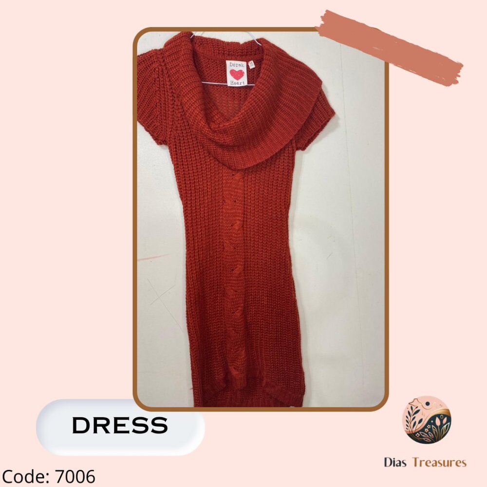 Women Dress Winter red - Derek Heart